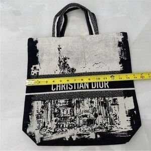 Dior Artistic Black and White Tote